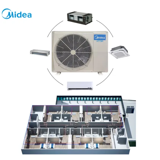 Midea Smart Air Condition 24000BTU High Static Pressure Duct 22V 5060Hz Central Air Conditioner Vrf Vrv System for Hotel