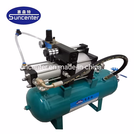 Suncenter Model: Dgva05 5: 1 Ratio Complete Air Pressure Amplifier System with 20 L Tank and High Pressure Regulator