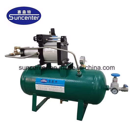 Suncenter Model: Dgva05 5: 1 Ratio Complete Air Pressure Amplifier System with 20 L Tank and High Pressure Regulator