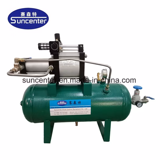 Suncenter Model: Dgva05 5: 1 Ratio Complete Air Pressure Amplifier System with 20 L Tank and High Pressure Regulator