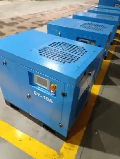 Hight Quality Laser Cutting Construction High Pressure Variable Frequency Screw Air Compressor