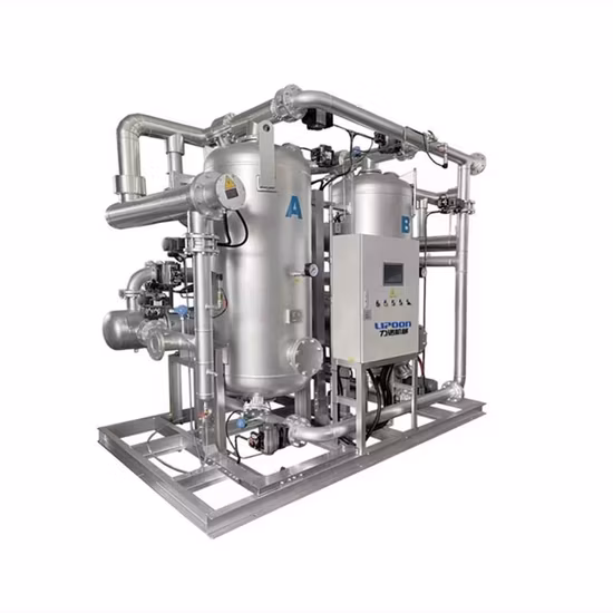 Zero Purge -20 to -70 Dew Point Blower Heat Desiccant Air Dryer for Air Compressor