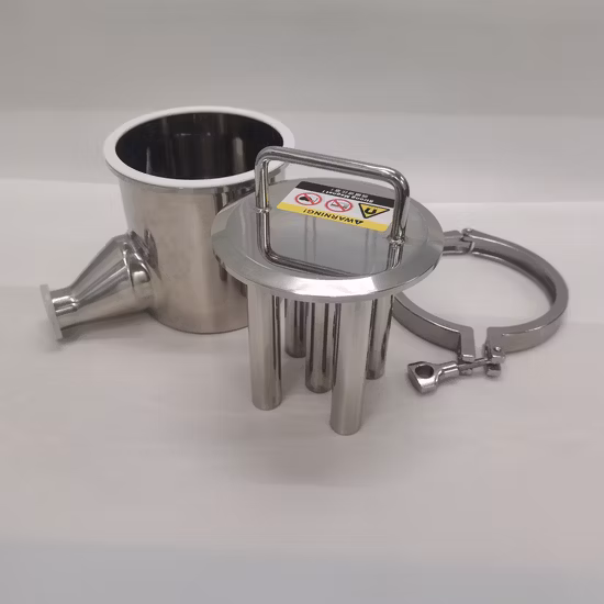Customised Food Industry Stainless Steel Fuel Magnet Filter Strong Separation Use Liquid Magnetic Trap Filter