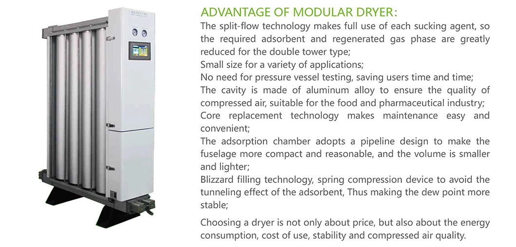 Modular Adsorption Dryer Desiccant Dryer Air Dryer for Air Compressor