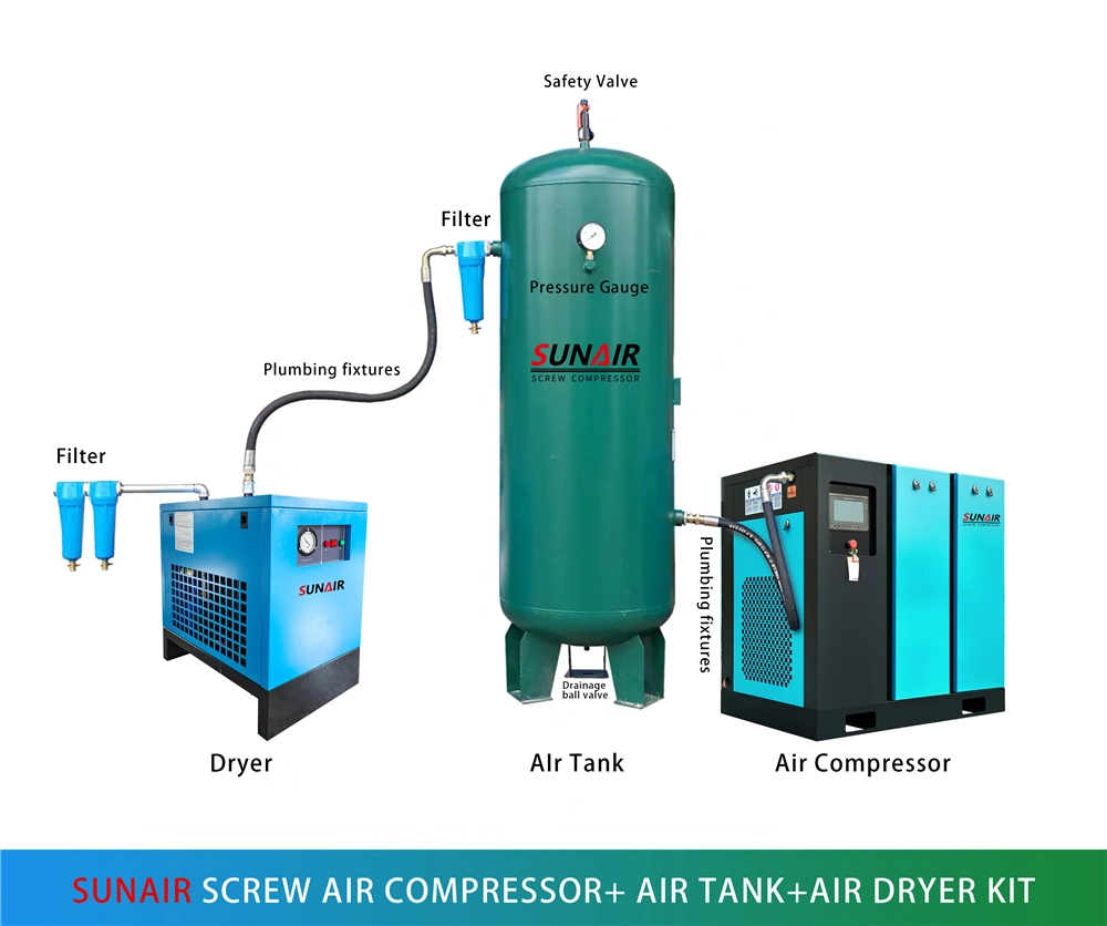 Heatless Adsorption Air Dryer 1.5m3 Heated Desiccant Compressed Air Dryer