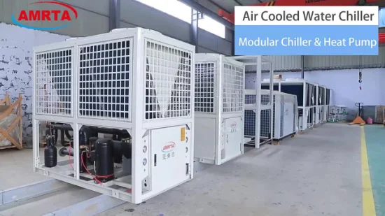 Scroll Modular / Glycol / Dairy Milk / Brewery / Commercial / Biogas DC Inverter Free Cooling Industrial Air Cooled Water Chiller with CE Certificate